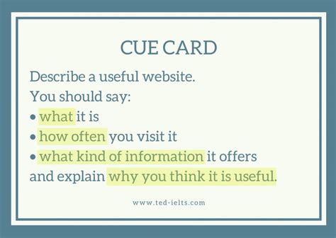 Speaking Part 2: Describe a website .